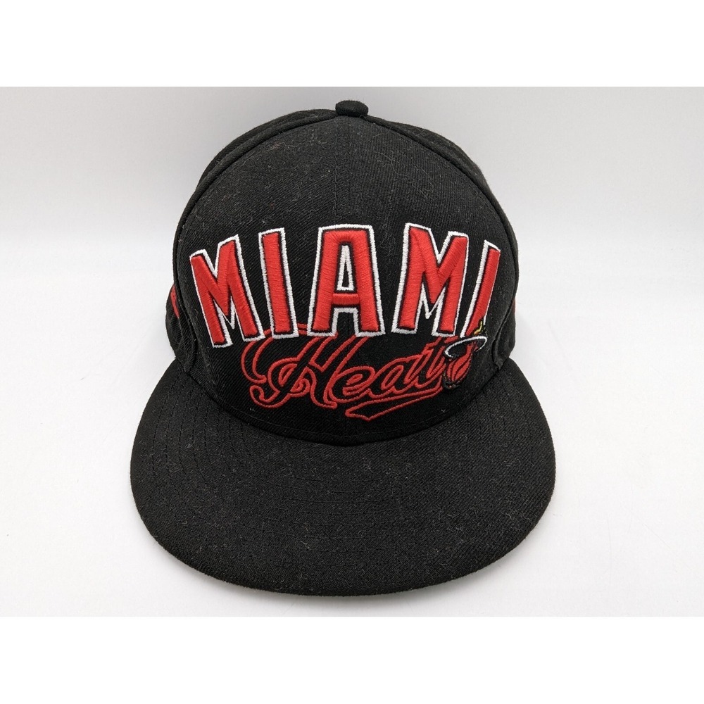 Miami Heat Basketball HWC Hardwood Classics Red Black New Era Snapback Hat Cap